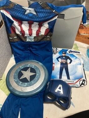 Rubie's Captain America Kids Costume - Blue, Red, White